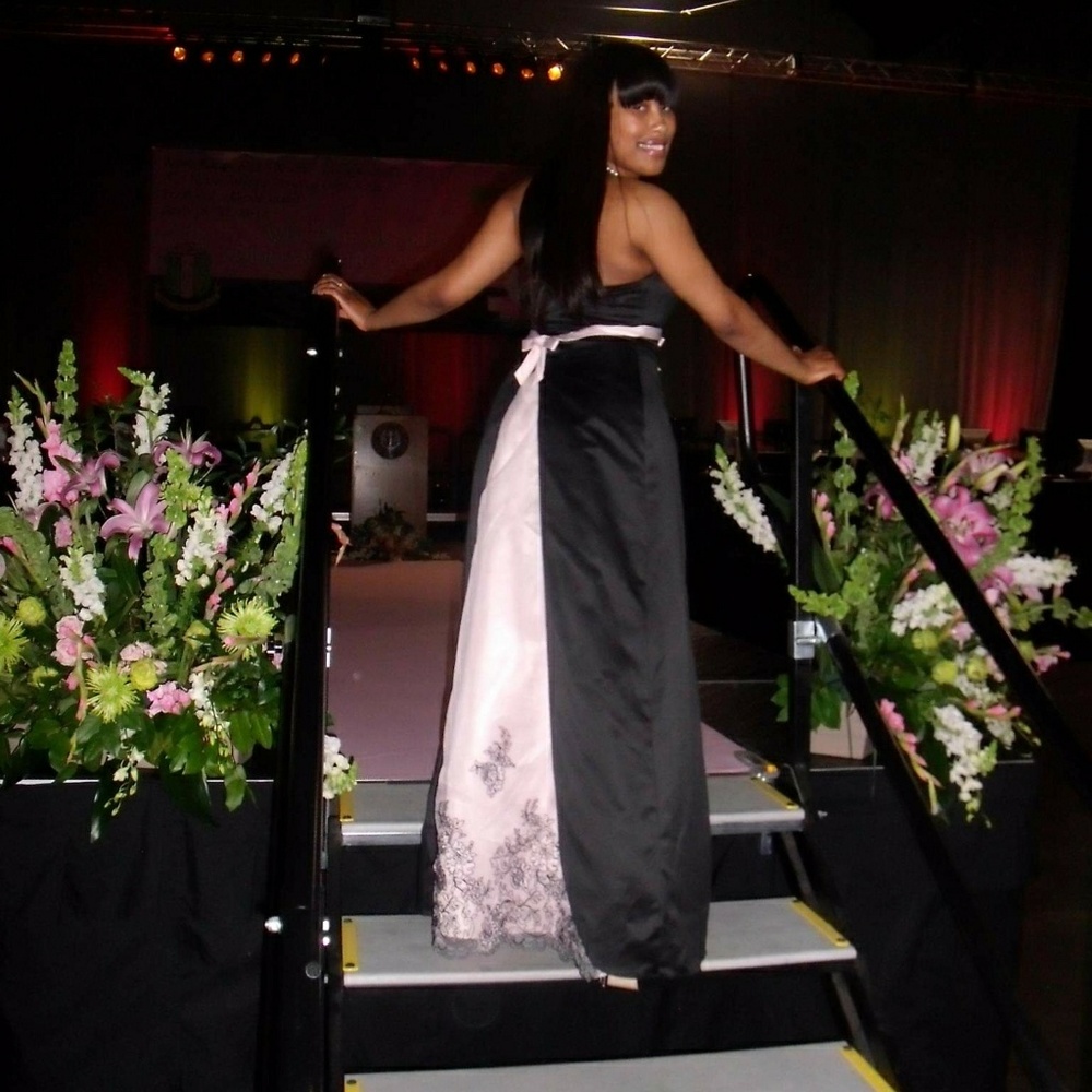 Black and Pink Gown